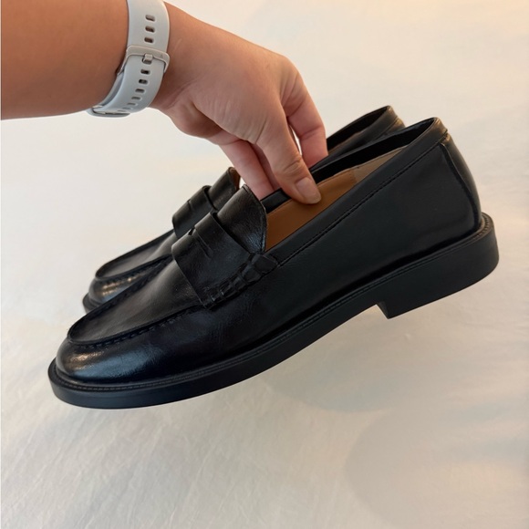 Black Leather Loafers - Picture 2 of 4